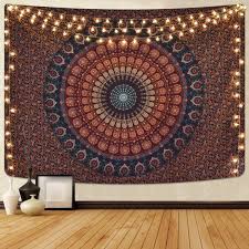 Convert 51 x 59 inches to centimeters. Alishomtll Mandala Tapestry Hippie Bohemian Psychedelic Tapestry Mandala Indian Yoga Meditation Tapestries Home Decor Wall Hanging 51 X 59 Inches Buy Online In Aruba At Aruba Desertcart Com Productid 188651261