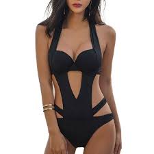 Retrouvez nos bikinis et maillots de bain une pièce push up de marques d'exception sur ôdabaïa, votre boutique de maillots de bain. Maillot De Bain Femme 1 Piece Push Up Sexy Bandeau Nouer Au Cou Avec Decollete Plongeant Dos Nu A Lanieres Noir Noir Achat Vente Maillot De Bain Soldes Sur