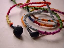 Decorated Earbuds Decor Crafts Earbuds Diy