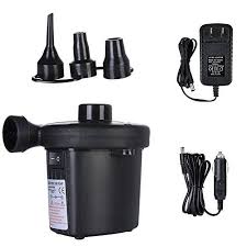 Latitude 22 Electric Air Pump Portable Quick Fill Air Pump With 3 Nozzles For Air Mattress Bed Air Boats S Inflatable Pool Toys Pool Toys Inflatable Furniture