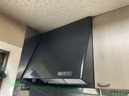 東京都世田谷区 K様邸 深型レンジフード取替工事 BBH-5 → ZRP75NBB12FKZ-EB｜換気扇の修理・交換専門業者【換気生活】