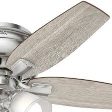 It was established in 1890, after making its first. Hunter Echo Bluff 42 In Led Indoor Brushed Nickel Flush Mount Ceiling Fan 51075 The Home Depot