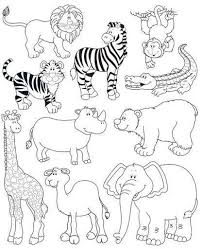 Dibujos Para Colorear De Animales De La Selva