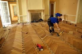 Rich Livingston The Operations Manager For Russell Hardwood Floors Used To Wait For Herringbone Hardwood Floors Affordable Hardwood Flooring Plywood Flooring