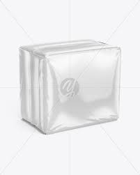 Glossy Pads Package Mockup Half Side View In Packaging Mockups On Yellow Images Object Mockups Packaging Mockup Mockup Free Psd Mockup Downloads