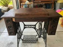 Antique 1900 S Singer Treadle 7 Drawer Sewing Machine Oak Ebay