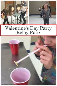 Relay races are games where equal teams race to achieve a task. Valentine S Day Relay Game