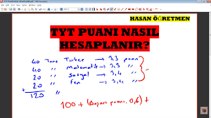Lgs puan ve net hesaplama motorumuz en son lgs verilerine göre güncellenmiş olup sizlere en doğru sonucu vermek için tasarlanmıştır. Tyt Puani Basitce Nasil Hesaplanir Tyt Puan Hesaplama Formulu Youtube