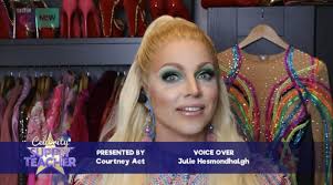Courtney act is the stage name of shane jenek, a drag queen, performer, music artist, one of the wigs by vanity owners and the bi life tv show hostess, known for being a contestant on season 1 of australian idol and season 6 of rupaul's drag race. Drag Star Courtney Act Encourages Children To Be Themselves In Cbbc Show Bear World Magazine