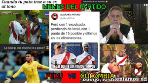 Colombia, los mas pecho frio deamerica futbol 51 limite 100%humor estamos en el mundial 10 perú vs peru vs colombia memes: Memes De Peru Vs Colombia 1 De Posibilidad 99 De Fe Youtube