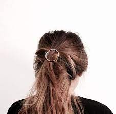 Minimal Geometric Hairpins Simple Yet Elegant Nice Sleek Design That Goes With Everything Item Is One Piece Color Gold And Silv Hair Pins Hair Undone Hair