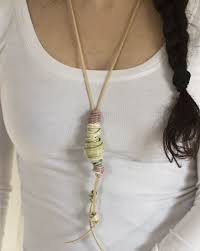 Guliz Korkmaz On Instagram Fotolar Selentue Ceramics Ceramicjewelry Ceramicart Ceramicstudio Seramik Seramik Hair Wrap Tassel Necklace Style