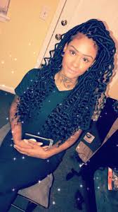 Goddess Black And Blonde Faux Locs Goddess Locs Hair Styles Girl Hairstyles Braided Hairstyles