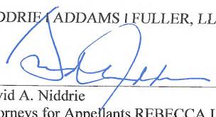 1 *David A. Niddrie (SBN 89990) 2 NIDDRIE I ADDAMS I FULLER, LLP 600 W.  Broadway, Suite 1200 3 San Diego, California 92101 Telep