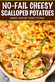Velvety Soft And Tender Layers Of Two Kinds Of Potatoes Smothered In A Rich 3 Cheese Ga Scalloped Potatoes Cheesy Potato Side Dishes Cheese Scalloped Potatoes
