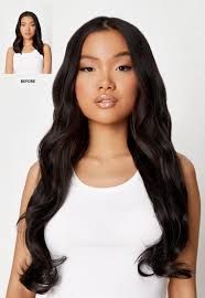 Good examples of blow dryers for thick, coarse, and wavy hair include the babyliss pro tt tourmaline costing approximately 100 dollars or the conair 1875 ceramic quiet styler for around 30 dollars. Lullabellz 22 Blow Dry Wavy Clip In Hair Extensions Dark Brown Missguided Ireland