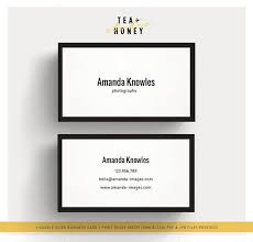 Minimal Business Card Template Design Photography Business Card Clean Design Premade Calling Card Small Business Bc Black And White Minimal Business Card Printing Business Cards Business Card Template Design