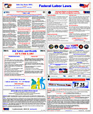 2021 safety & health calendar. Safety And Health Labor Law Poster Set