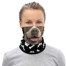 Pitbull Neck Gaiter Neck Gaiter For Man Camo Face Shield Headband Balaclava Neck Warmer Masque Tissu