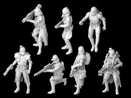 1 47 7x Specialized Clone Troopers Phase 2 By Mel Miniatures On Shapeways Star Wars Clone Wars Star Wars Models Clone Trooper