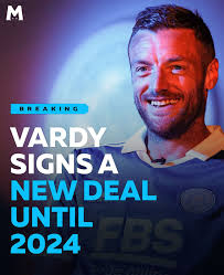 🚨 𝗕𝗥𝗘𝗔𝗞𝗜𝗡𝗚: Jamie Vardy has signed a new contact with Leicester  City, keeping him at the club until 2024! #lcfc #leicestercity #jamievardy  #vardy #premierleague