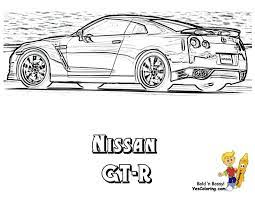 Nissan Gtr Coloring Pages Free