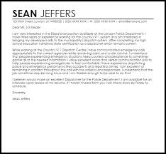 Dispatcher Cover Letter Sample Cover Letter Templates Examples