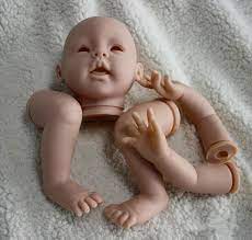 22inch Diy Reborn Baby Doll Body Parts Mould Head Arms Legs Lifelike Newborn Babe Kits Opening Eyes Smile Reborn Bebe Model Dolls Aliexpress