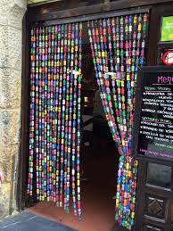 Rideau En Bouchons De Liege Colores Visible A San Sebastien En Espagne Beaded Curtains Wine Cork Crafts Wine Cork