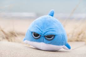 Grumpy Baby Shark Plush Stuffed Animals Pet Toys Grumpy Baby