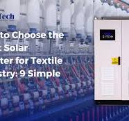 How to Choose the Right Solar Inverter for Textile Industry ...