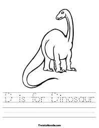 D Is For Dinosaur Worksheet Dinosaur Worksheets Kindergarten Worksheets Printable Preschool Worksheets