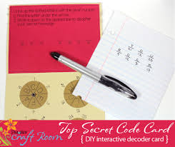 Write a message inside the mouth. Top Secret Code Card Pazzles Craft Room
