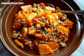 Sauteed Butternut Squash With Ground Beef Pork Ginisang Kalabasa Manila Spoon Ground Pork Recipes Sauteed Butternut Squash Pork Recipes