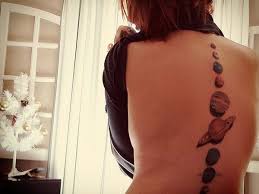 A tattoo is a form of body modification where a design is made by inserting ink, dyes, and/or pigments, either indelible or temporary, into the dermis layer of the skin.the art of making tattoos is tattooing. 47 Sexy And Alluring Spine Tattoos For 2017