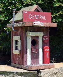 Rustic Birdhouse Primitive Birdhouse General Store Birdhouse Nichoir Oiseau Nichoir Abreuvoir Oiseaux