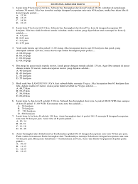 (da.b)2 = jarak wilayah a dan wilayah b. Kecepatan Jarak Dan Waktu