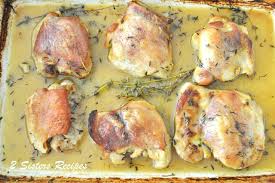 Keeping the oven set at a high temperature means a shorter cook time and, unlike. Chicken Thighs With Lemon Garlic 2 Sisters Recipes By Anna And Liz