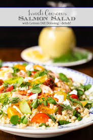 Add couscous to the liquid and stir to coat completely. Israeli Couscous Salmon Salad The Cafe Sucre Farine