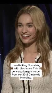 From my 2015 interview with Lily James for Cinderella. #lilyjames  #cinderellamovie #cinderella #downtonabbey #pamandtommy #filmmaking #movies
