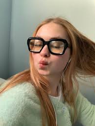 Square Glasses TR60925 in Orange