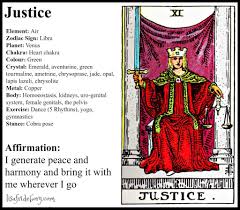 Holistic Tarot Correspondences For Justice Tarot Learning Tarot Learning Tarot Cards