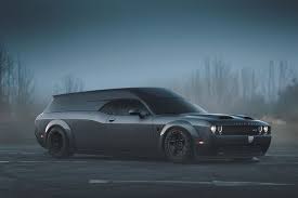 Dodge Challenger Hearse Rain Prisk On Artstation At Httpswwwartstationcomartworkny2xyeutm_sourcethisiswhyi Hellcat Challenger Dodge Challenger Hearse