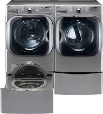 So, are laundry pedestals worth it? Lg Lgwadrew81016 Side By Side On Sidekick Pedestals Washer Dryer Set With Front Load Washer And Gas Dryer In Graphite Steel