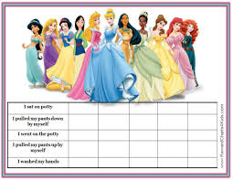 disney princesses printable potty chart potty sticker