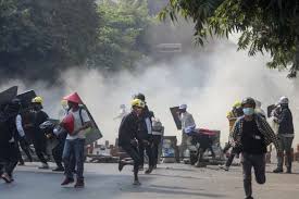 Nugmyanmar.org is the official government information and services website for national unity government of the republic of the union of myanmar. Myanmar Coup Protests Police Tear Gas Rubber Bullets Latest News World News India Tv