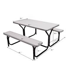 Outdoor Picnic Garden Party Table And Bench Set Table And Bench Set Bench Set Outdoor Living Decor