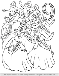 In telling how god created the world, the book of genesis describes what happened on each day. 12 Days Of Christmas Coloring Pages Thecatholickid Com