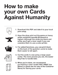 The way to make use of a cards against humanity ideas? Https S3 Amazonaws Com Cah Cah Maingame Pdf