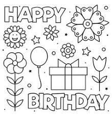 To download and print the easter colouring page of your choice, simply click on the image and you will be taken to that website where you can print your picture. Happy Birthday Coloring Page Black And White Vector Happy Birthday Coloring Pages Birthday Coloring Pages Happy Birthday Coloring Page